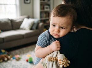 Ansiedade em Bebês e Crianças de 0 a 6 Anos bebê sentindo ansioso