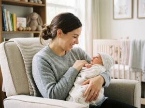 mãe com bebê