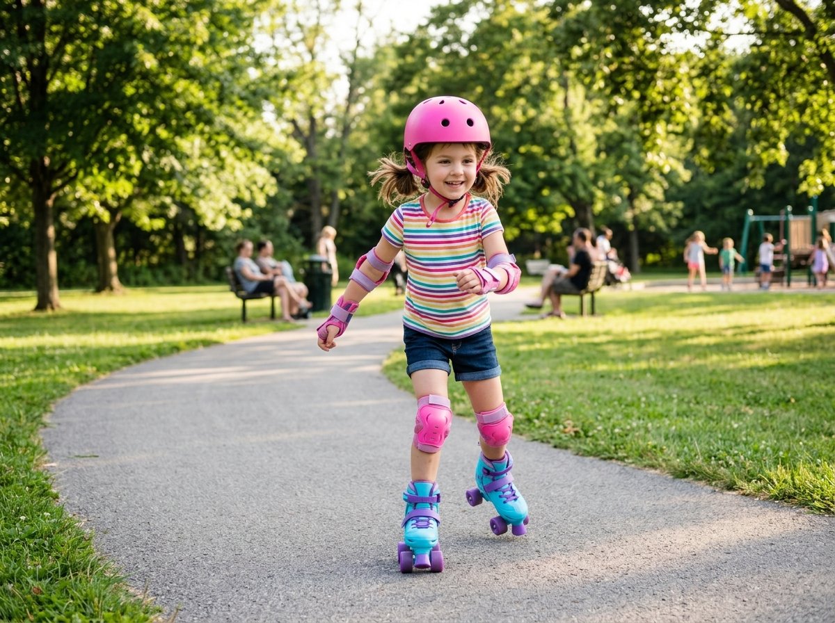 criança andando de patins